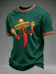 Men's Cinco de Mayo Printed Casual T-Shirt