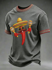 Men's Cinco de Mayo Printed Casual T-Shirt