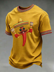 Men's Cinco de Mayo Printed Casual T-Shirt