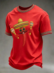 Men's Cinco de Mayo Printed Casual T-Shirt