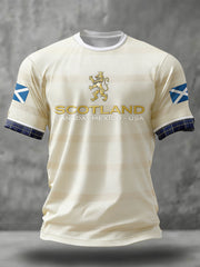 Men's Scotland Football Lover Printed T-shirt
