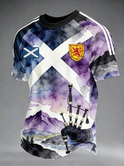 Men's UK Football Lover Scotland Printed short sleeve t-shirt