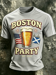 Men's UK Football Lover Scotland Printed Waffle Short Sleeve