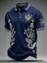 Men's UK Football Lover Scotland Printed polo shirt