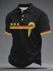 Men's Lemon Roses Music Lover Printed polo shirt