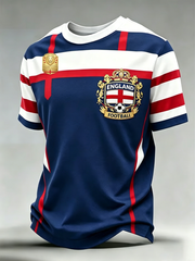 Men's UK Football Lover England Printed short sleeves t-shirt