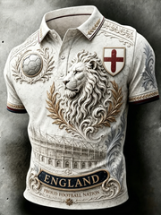 Men's UK Football Lover England Printed polo shirt