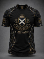 Men's Scotland Art Printed Short Sleeve T-shirt