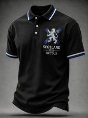 Men's Scotland Art Printed Short Sleeve Top
