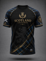 Men's Scotland Art Printed Short Sleeve T-shirt