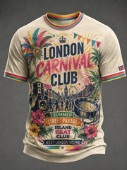 Men's Caribbean London Festival Notting Hill Carnival Printed T-shirt