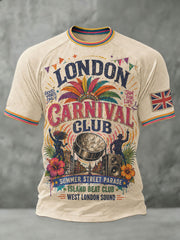 Men's Caribbean London Festival Notting Hill Carnival Printed T-shirt