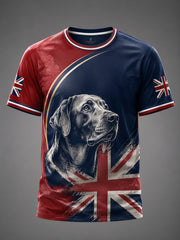 Men's British Style Printed T-shirt