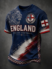 Men's UK Football Lover England Printed short sleeves t-shirt