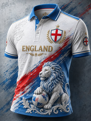 Men's UK Football Lover England Printed polo shirt