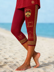 Women's 2026 Morocco Football Seven-minute Bottoms