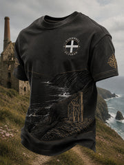 Men's Cornish Celtic-style Printed T-shirt