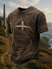 Men's Cornish Celtic-style Printed T-shirt