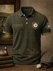 Men's England Yorkshire Day White Roses Art Printed Casual Tops