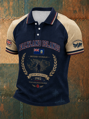 Men's Falklands War Veteran Printed polo shirt