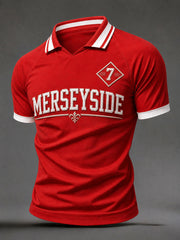 Men's British Football Merseyside Tribute No.7 Tops