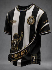 Men's Rip King Kev 7 England Football Lover Printed short sleeves t-shirt