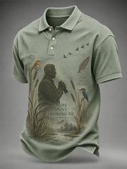 Men's Bill Oddie Commemorative Print Casual Polo