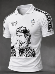 Men's Rip King Kev 7 England Football Lover Printed T-shirt