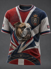 Men's British Style Printed T-shirt