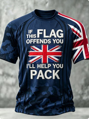Men's IF THIS FLAG OFFENDS YOU I'LL HELP YOU PACK short sleeve t-shirt