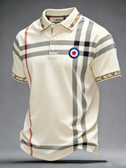 Men's Mods Culture UK Music Lover Business Style Printed polo shirt