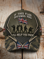 Unisex IF THIS FLAG OFFENDS YOU I'LL HELP YOU PACK Hat