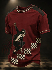 Men's Ska Revival Style Printed T-shirt