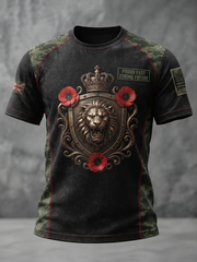 Men's British Veteran Print short sleeves t-shirt