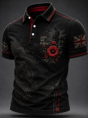 Men's Remembrance Day Print Casual Top