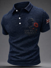 Men's Remembrance Day Print Casual Top
