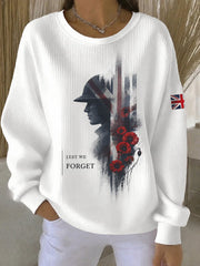 Women's Lest We Forget Printed Sweatshirt