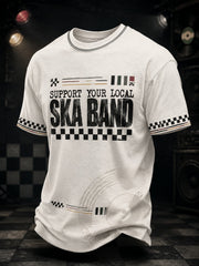 Men's Ska Revival Style Printed T-shirt