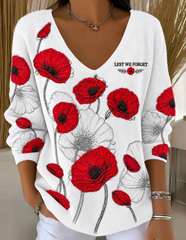 Women's Remembrance Day Lest We Forget T-shirt