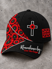 Unisex Remembrance Day Lest We Forget Hat