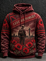 Men's Remembrance Day Lest We Forget Hoodie
