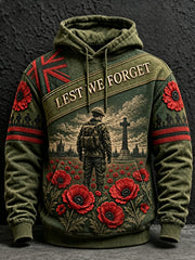 Men's Remembrance Day Lest We Forget Hoodie
