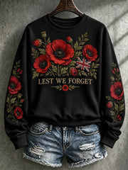 Men's Lest We Forget Printed Sweatshirt