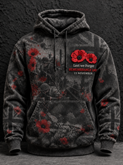 Men's Remembrance Day Lest We Forget Hoodie