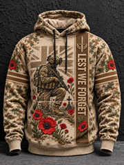 Men's Remembrance Day Lest We Forget Hoodie