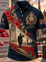 Men's Remembrance Day Lest We Forget short sleeve shirt