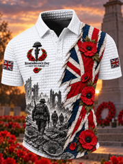 Men's Remembrance Day Lest We Forget short sleeve shirt