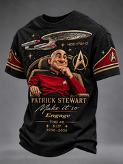 Men's Patrick Stewart RIP 1930-2026 Tee