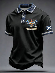 Men's Scotland Football Lover Printed Casual Tops