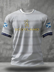 Men's Scotland Football Lover Printed T-shirt